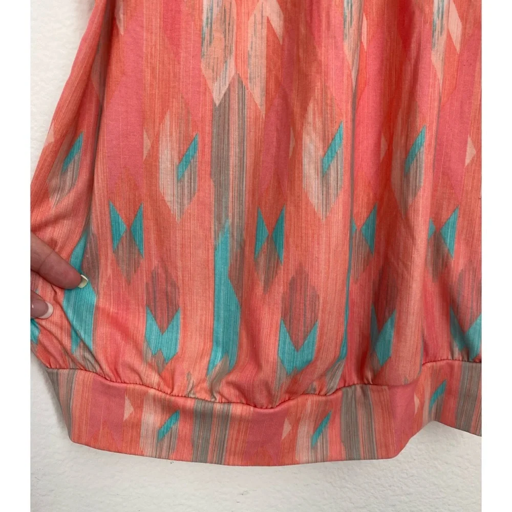 PrAna • Andie Abstract Print Thin Racerback Strap Activewear Tank Top - Picture 6 of 14